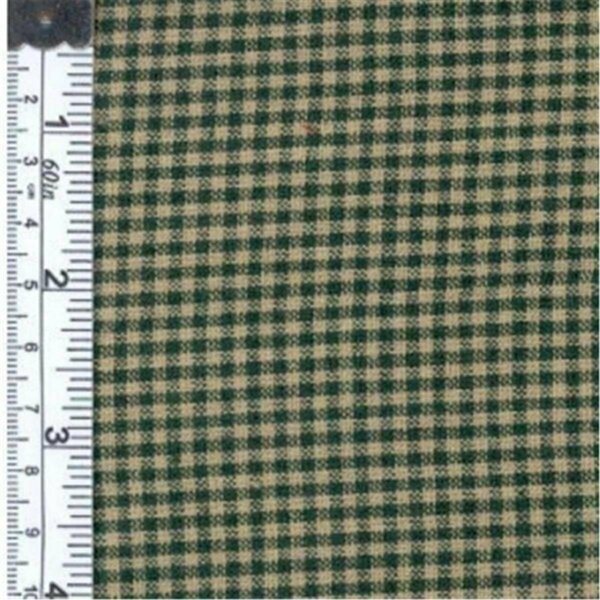 Textile Creations Rustic Woven Fabric, 0.12 Check Green And Natural, 15 yd. TE583796